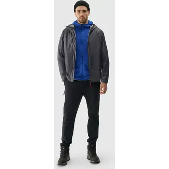 Pánská casual bunda Pánská technická bunda 4F 4FWSS25TTJAM692 ANTHRACITE XXL