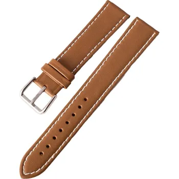 Řemínek na hodinky Kožený řemínek Ricardo Napoli, hnědý V1 - 22 mm