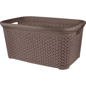 Nákupní košík Koš prád. otevřený UH RATAN Hobby 50 l hnědá