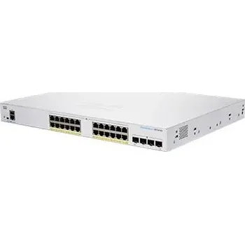 Switch Cisco switch CBS350-24P-4X-EU (24xGbE,4xSFP+,24xPoE+,195W,fanless) - REFRESH CBS350-24P-4X-EU-RF