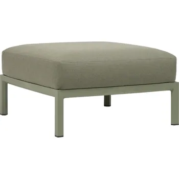 Zahradní pohovka Nardi Zelená zahradní podnožka Maximo se zelenou podnoží 84,5 x 84,5 cm