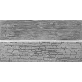 Ztracené bednění Betonová deska rovná oboustranná - dřevo - Grafit