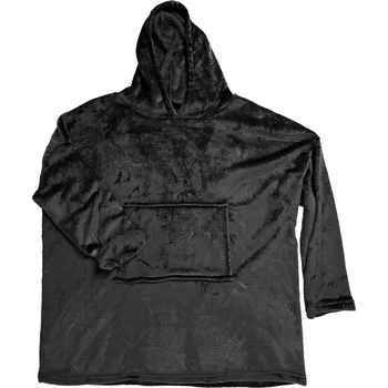 Dámská mikina Intesi Plushevá mikina černá / snuddie