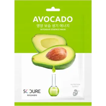 Pleťová maska 5C CURE korejská pleťová maska v plátýnku AVOKÁDO