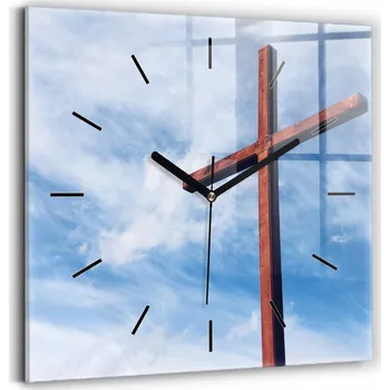 Hodiny Nástěnné hodiny SacroArte modré 30 cm