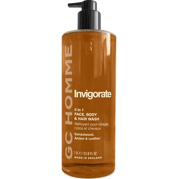Sprchový gel Grace Cole GC Homme - Invigorate Pánské tělové mýdlo 3v1, 1L