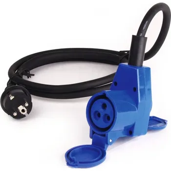 Příslušenství ke karavanu Adaptérový kabel Carbest Schuko se zástrčkou s úhlovou CEE spojkou 3x2,5mm², délka 1,5m