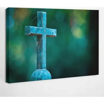 Obraz Obraz na plátně Dárek Foto-obraz Starý kamenný kříž 30x20 cm