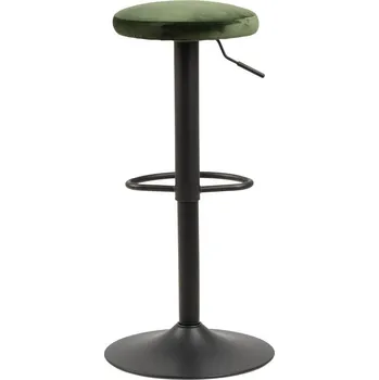 Barová židle Barová židle Finch Actona čalouněná otočná výškově nastavitelná zelená moderní ke kuchyňskému ostrůvku