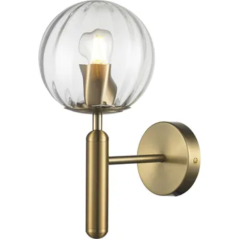 Nástěnné svítidlo Nástěnné svítidlo PALLA moderní zlaté skleněné 15 cm do ložnice a obýváku Step into Design