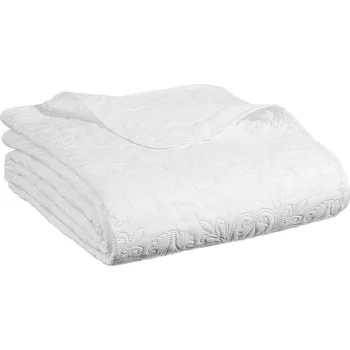 Přehoz na lůžko Atmosphera Přehoz Arabesque 240 x 260 cm se dvěma povlaky na polštáře slonová kost