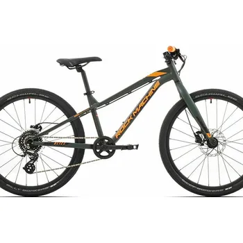 Jízdní kolo Juniorské kolo ROCK MACHINE Blizz 24 HD Matt Khaki/Neon Orange