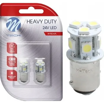 Autožárovka Žárovky M-Tech HEAVY DUTY 24V LED P21/5W 1,25 W 2 ks