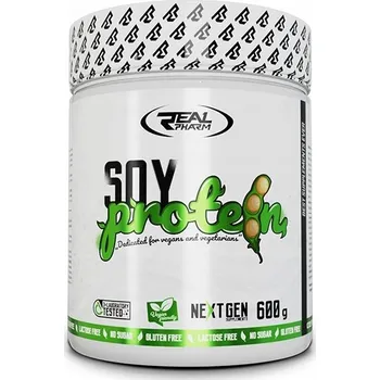 Protein Real Pharm SOJOVÝ PROTEIN 600g Banánová příchuť