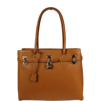 Kabelka NovaKabelka.cz Kožená italská kabelka Azra Grande Camel Scuro