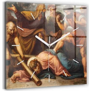 Hodiny Dekorativní nástěnné hodiny Nedotknutelný pád Křížová cesta