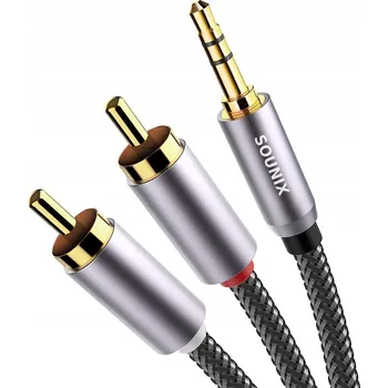 Audio kabel Kabel SOUNIX 2x RCA - 3,5mm minijack (3,5 mm) - 2x RCA (cinch) 1,2 m