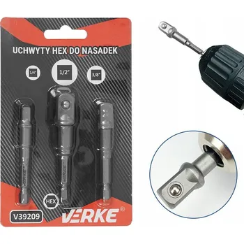 Gola sada Sada adaptérů, redukcí, 3ks, 1/4", 3/8", 1/2", Verke V39209