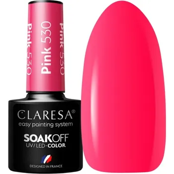 Přípravek na nehty Claresa Pink 530 5 ml hybridní lak na nehty