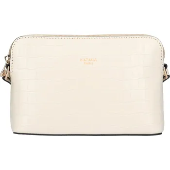Kabelka Kožená dámská crosbody kabelka Katana Sini - krémová