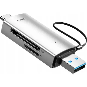 Čtečka paměťových karet ADAPTÉR BASEUS ČTEČKA KARET SD MICRO TF USB USB C0