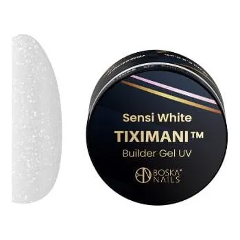 Lak na nehty Base Gel UV s tekutou pamětí Tiximani Sensi White Boska Nails 15 ml