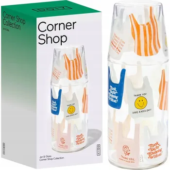 Sklenice Karafa a Sklenice Skleněná Unikátní Moderní Design DOIY