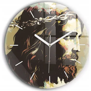 Hodiny Nástěnné hodiny SacroArte, hnědé, 60 cm