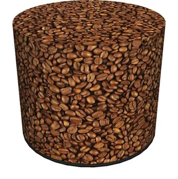 Taburet Puf Latte Intesi kulatý moderní čalouněný multicolor do obýváku a ložnice 40 cm