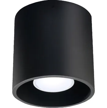 Stropní svítidlo černé ORBIS 1 moderní kovové do kuchyně, obýváku a ložnice 10 cm