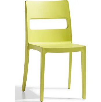 Jídelní židle Zahradní žlutá stohovatelná plastová židle Sai na zahradu a do banketních sálů SCAB Design