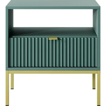 Noční stolek Intesi Sada do ložnice Delicious zelená/zlatá