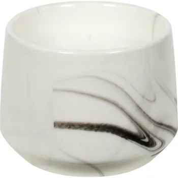 Svíčka Vonná svíčka Marble L bílá Intesi moderní dekorativní do obýváku 13,5 cm