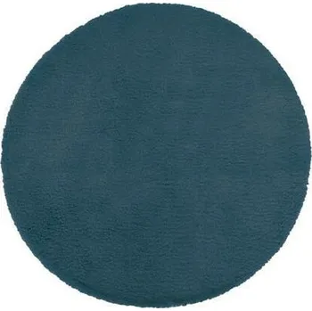 Koberec Kulatý modrý shaggy koberec 80x80 Atmosphera měkký do obýváku a ložnice snadné čištění