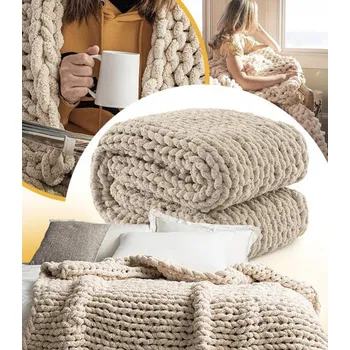 Prostěradlo Deka Flex polyester 80 cm x 100 cm béžová