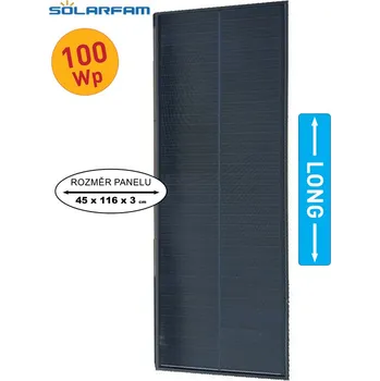 solární panel Flexibilní solární panel SOLARFARM 100Wp/12V-LONG