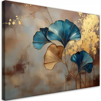Obraz Obraz na plátně, Ginkgo Květiny Příroda Zlatý 90x60