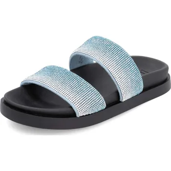 Dámské pantofle Dámské nazouváky RIEKER W1451-14 modrá S5 41