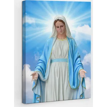 Obraz Plátno na zeď obraz Fotografie Socha Panny Marie Laskavé na nebi 20x30