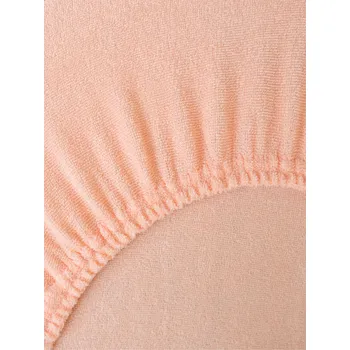 Prostěradlo Froté prostěradlo 160 × 200 cm - lososová