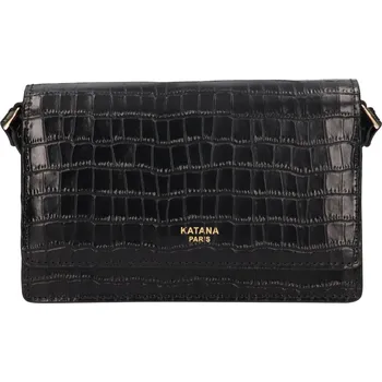 Kabelka Kožená dámská crosbody kabelka Katana Tinja - černá