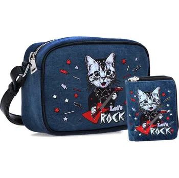 Deštník Indee 9305-01 set peněženka a kabelka