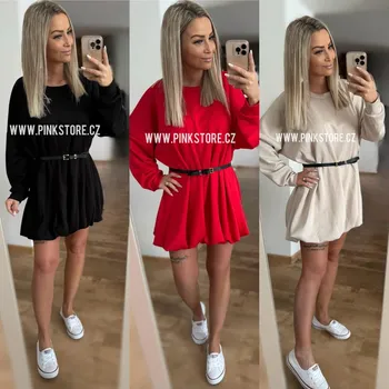 Dámské šaty Balónové šaty CHICA Barva: Béžová