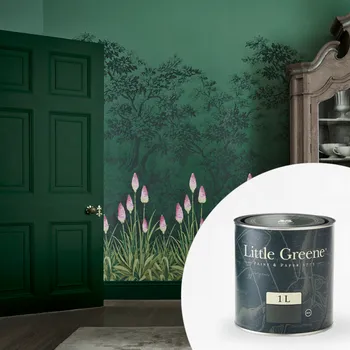 Barva na vlasy Little Greene Barva na dveře a zárubně - Vnitřní - Polomatná - 1L - Intelligent Satin Vyberte odstín:: Pearl Colour Dark (169)