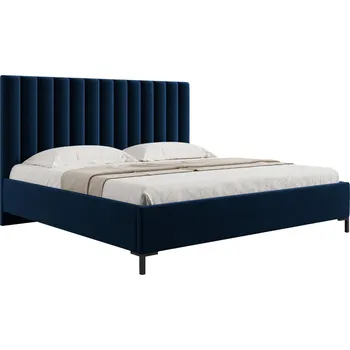 Postel Micadoni Sametová postel Allison 160 x 200 cm s úložným prostorem