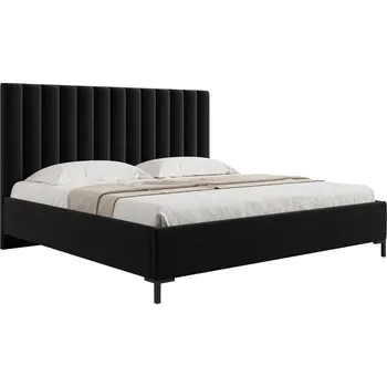 Postel Micadoni Sametová postel Allison 160 x 200 cm s úložným prostorem