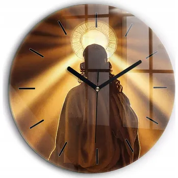 Hodiny Nástěnné hodiny SacroArte, hnědé, 60 cm