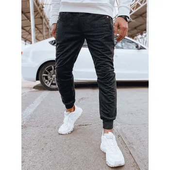 Tmavě šedé pánské jogger tepláky UX4122 Velikost: L/XL