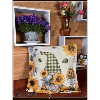 Povlak na polštářek Povlak na polštář Skřítek letní - Potah na polštářek. (Gobelínový povlak, potah na polštářek 45x45cm)