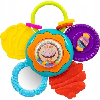 Hračka pro kojence Kousátko s chrastítkem Milly Mally, plastové, vícebarevné